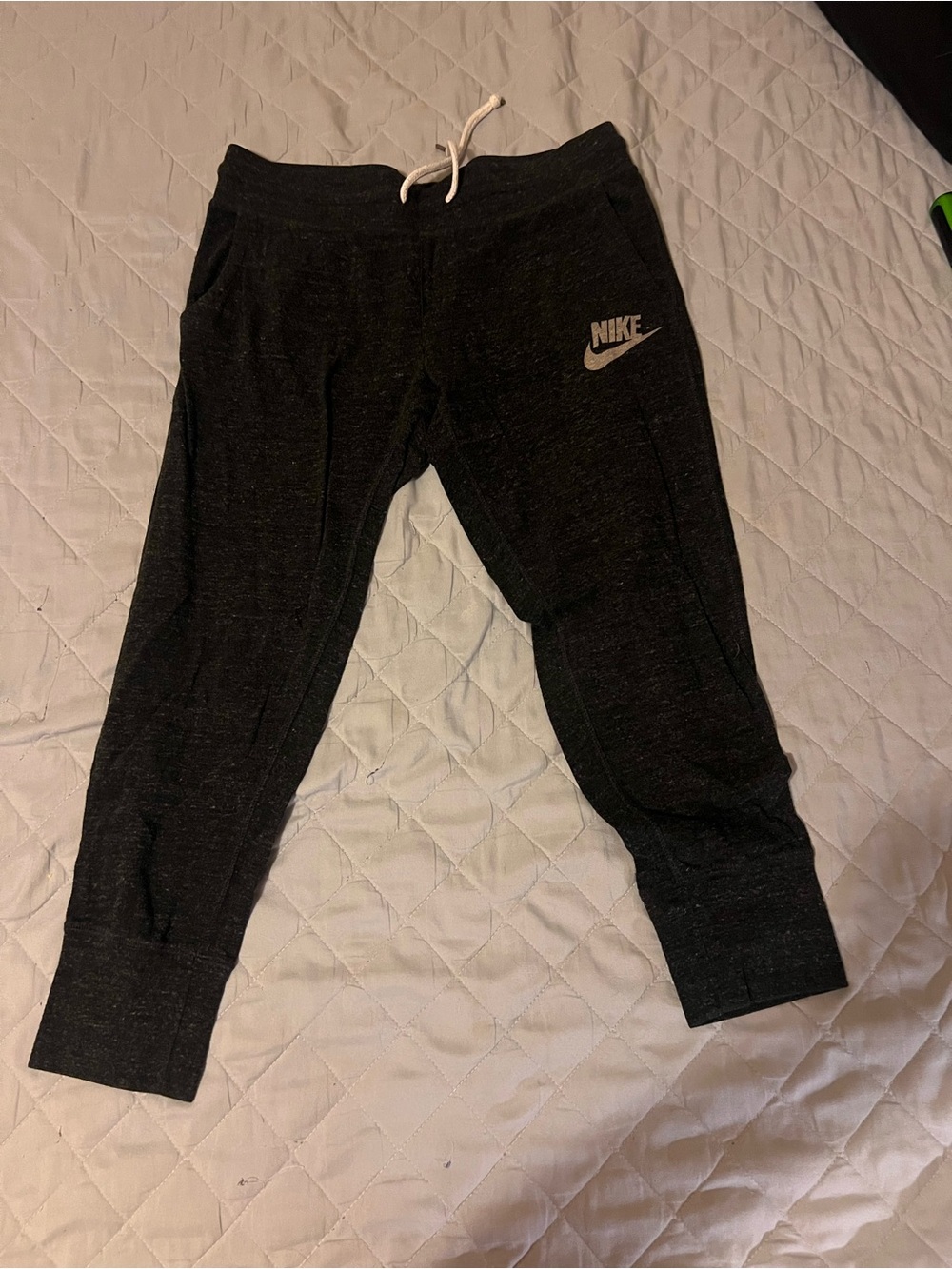 Nike Black Jogger Pants with Drawstring Waist
